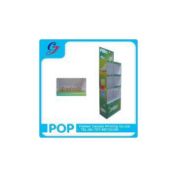 LED lighting flooring cardboard display stand
