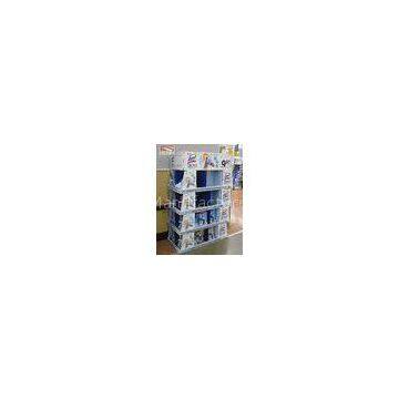 4 Floor Purchase Cardboard Display Shelf For Supermarket Promotion
