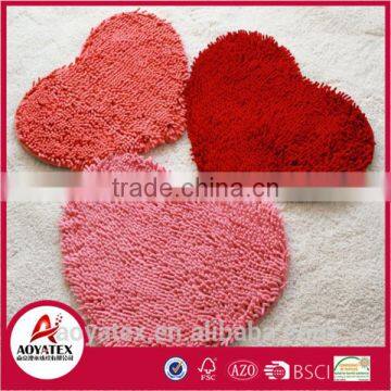 Hot Sale Super Soft Polyester Chenille Carpet Shaggy PVC Floor Covering Door Mats Carpet