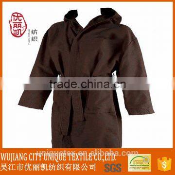 Super soft print bathrobe,suede bathrobe,mens hooded bathrobe