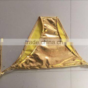 Hot Golden Sexy Girl Bikini Party Costume photo-3