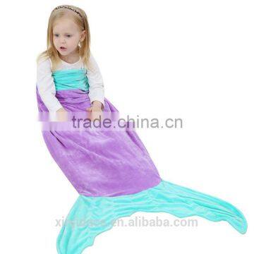 Wholesale children mermaid blankets kids sleeping bag