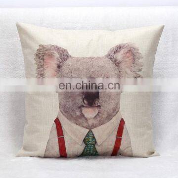 Mr Animals Cushhion Cover Linen Pillow photo-3