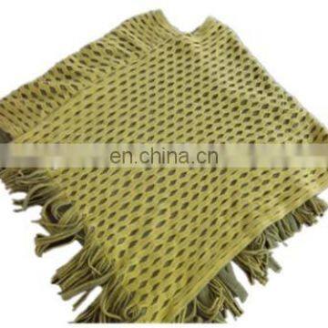 China manufacturer warp knitted shawl with tassels