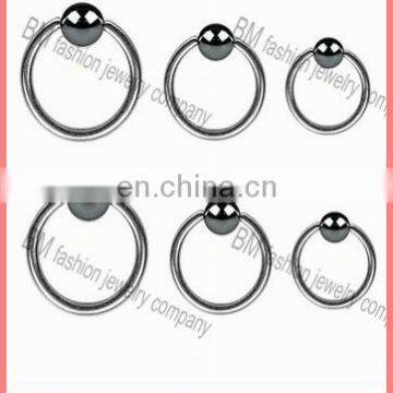 Different size titanium BCR jewelry hot sale simple style body piercing