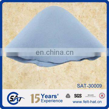 cornflower color wool felt hat body hat hood flare capeline