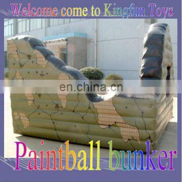 Printing inflatable paintball bunker wall