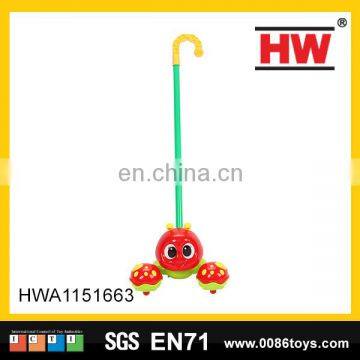 2017 red cartoon lobster hand push children toys for early learning