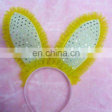 big ear rabbit feather easter headband