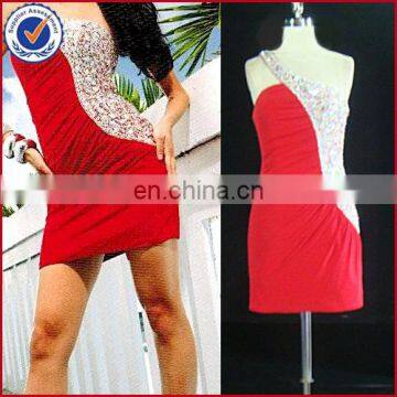 RED beading luxurious cocktail dress evening dress party dress