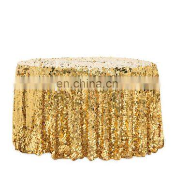 SQN#72 gold table cloth decorative table covers clear plastic table cover