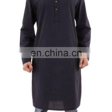 high quality mens black kurta with stripes -fashion stripes kurta in solid colors