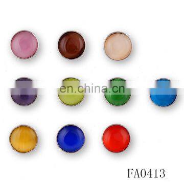 Website Wholesale Safe Jewelry Birthstone Snap Button 12mm