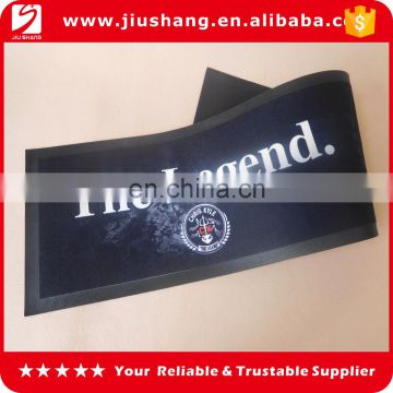 clear rubber non woven bar spill mats with custom logo