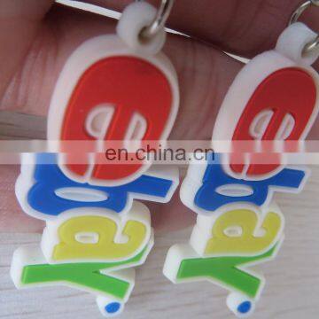 Custom Words Shaped Logo Alphabet Pvc Keychains for Promotion photo-6