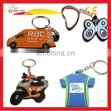 Cartoon PVC Soft Rubber Wholesaler Silicon Lovley Key Ring