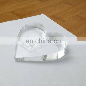 Highly transparent acrylic stamp block