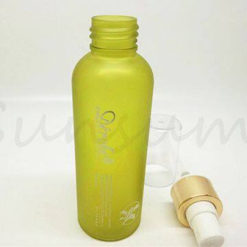 Matte Color Lotion Pump Cosmetic Spray Round Lotion Bottle 120ml