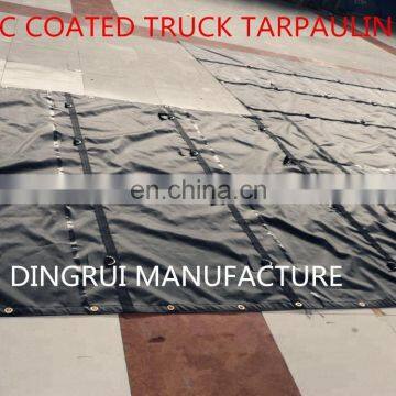 Waterproof Truck Tarpaulin Covers, uv Treated Pvc Truck Tarpaulin