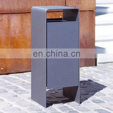 Vintage Outdoor Patio 2mm Corten Waste Bins For Sale