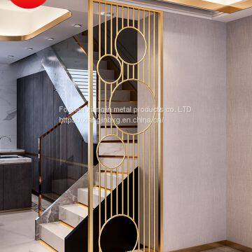 JYFQ0107 professional decorative stainless steel partition 4 sheet screen panel room divider