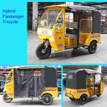 BKA4 Electric Gasoline Hybrid Rickshaw Tricycle, Hybrid Battery Trike, Gasoline Electric Three Wheeler Vehicle photo-3