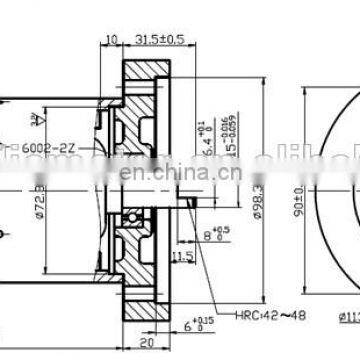 1HP dc Motor 12V Permanent Magnet For Power Unit photo-3