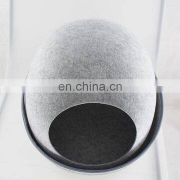 2019 Fashion Trends Cute Egg Shaped Felt Cat Bed photo-5