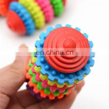 Nontoxic Colorful Gear Pet Toy Cheap Molar Tooth Tpr Chew Dog Toys photo-4
