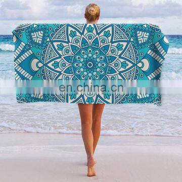 Microfiber Rectangle Beach Towel Blanket - Sand Free Pool Towels Quick Dry Super Absorbent Lightweight Oversized Large Towels