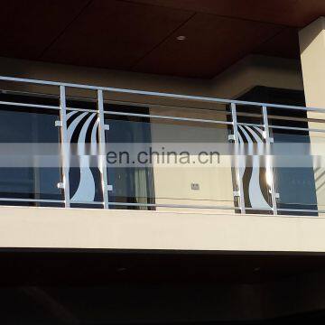 Custom Design Banister 316 Terrace Handrail Stainless Steel Glass Balustrade photo-6