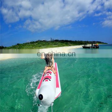 factory pvc Tarpaulin Inflatable banana boat ,inflatable sport game for sale