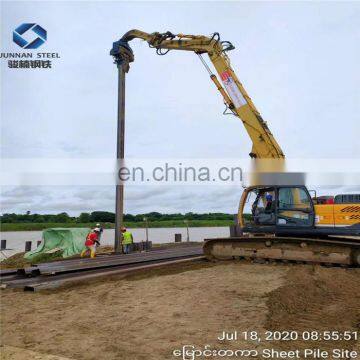 SY295 Hot Rolled Steel Sheet Pile 400x100 Used for Retaining Walls