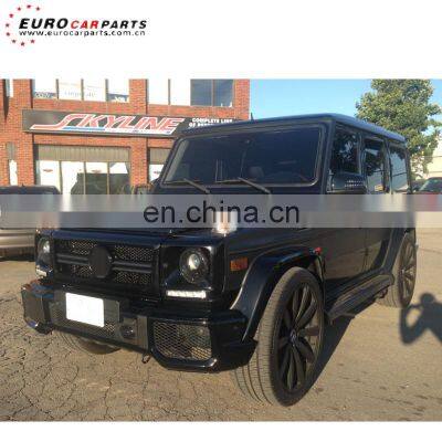 G63 full set fit for G-class W463 G500 G550 G55 2017year before front bumper grille fenders mirror PP material to G63 body kits