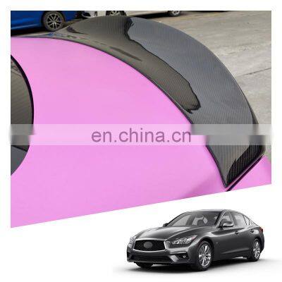 Accessories Decoration Performance Carbon Fiber Spoiler Rear Spoiler Tail Wing Back Boot Lip For Infiniti Q50 Q50L