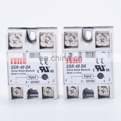 SSR 40DA DC to AC SSR white shell Single phase Solid state relay input 3-32VDC, Miniature solid state relay 24-380VAC