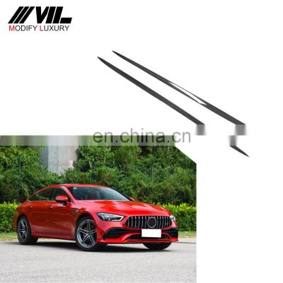 Modify Luxury Dry Carbon Fiber Car Side Skirts for Mercedes Benz AMG GT 53 Sedan 4-Door 2019-2020