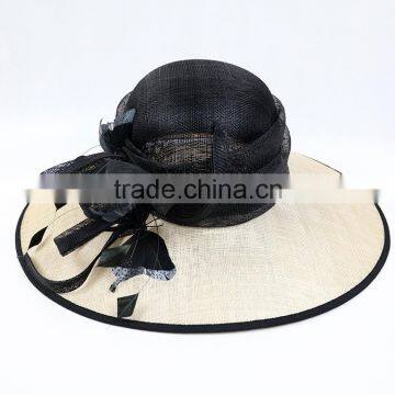 New Arrival Women Sinamay Church Suit Wide Brim Wedding Derby Hat Supplier's Choice photo-6
