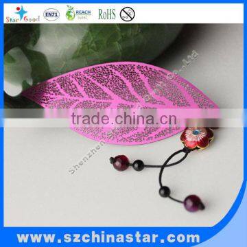 Assorted Color Shaped Leaf Bookmark From ShenZhen Factory photo-2