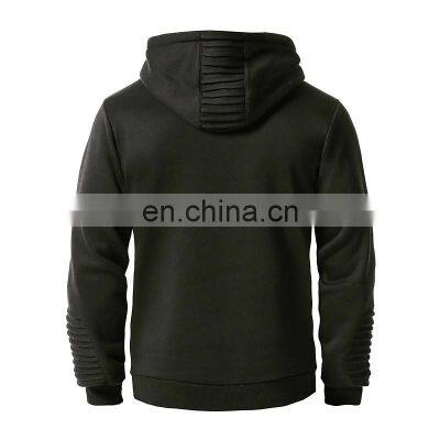Hot Selling Men's & Sweatshirt Sweater Crop Top Turtle Neck Man Cotton Plu Size Hoodie Set Custom Hoody photo-3
