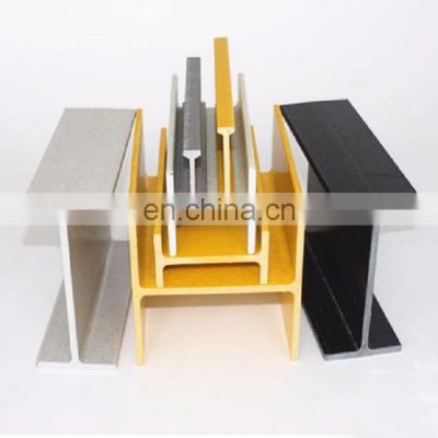 High Strength GRP Beam FRP H Beam Fiberglass I beam h shaped bracket h-shaped plastic bracket