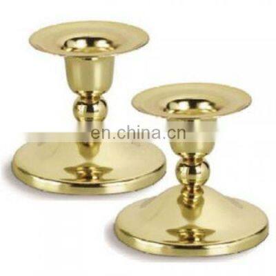 gold plated candle holder