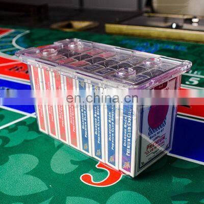 Affordable Favourable Price Custom Acrylic Luxury Transparent Six Deck Discard Tray