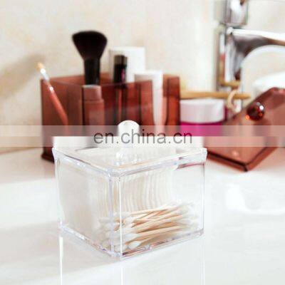 Hot Sale Multi Functional Acrylic Makeup Cotton Box for Cosmetic Cotton