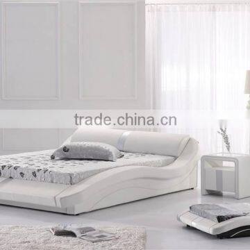Black Color Modern Leather Bed photo-3