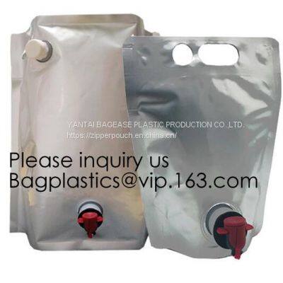 Aseptic Soap Milk Juice Water Red Wine Pack Plastic Bag In Box 5 L With Spout Tap,2L 3L 5L Plastic Valve Wine Bag in Box photo-2