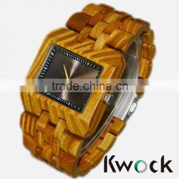 Rectangular Dial Wholesale Custom Bamboo Wooden Watch,promotional Luxury Watch Directly From the Factory