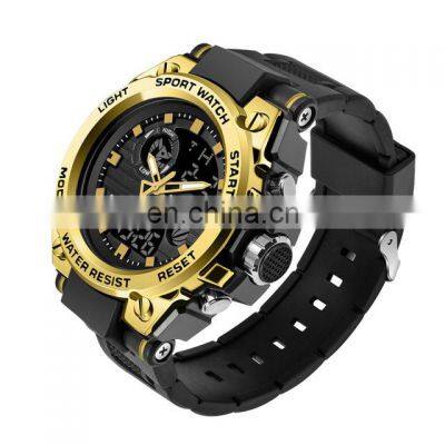 Sanda 739 Wholesale Design Mens Dual Display Watches Silicone Waterproof Digital Watch Custom Logo