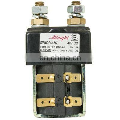 Quality Assured Intelligent Single Pole DC Albright Electric Contactor DC SW80B-156