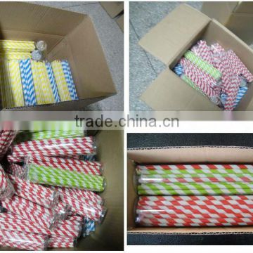 Party Paper Straws 25/50pcs packed in PVC box